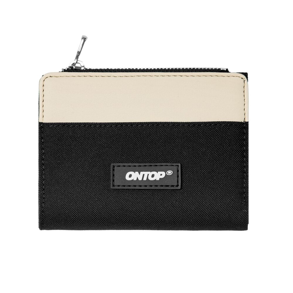 1236 Bifold Wallet Minimalist Zipper Card Holder Water Resistant